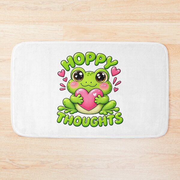 Item preview, Hoppy Thoughts – Cute Kawaii Frog designed and sold by StickyDelights.