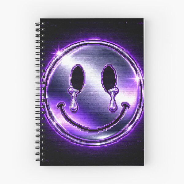 Item preview, Crying Pixel Smiley Y2K Chrome Design designed and sold by StaticHeart2000.