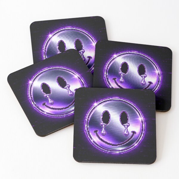 Item preview, Crying Pixel Smiley Y2K Chrome Design designed and sold by StaticHeart2000.