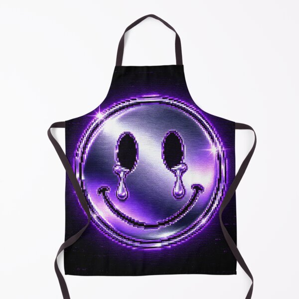 Item preview, Crying Pixel Smiley Y2K Chrome Design designed and sold by StaticHeart2000.