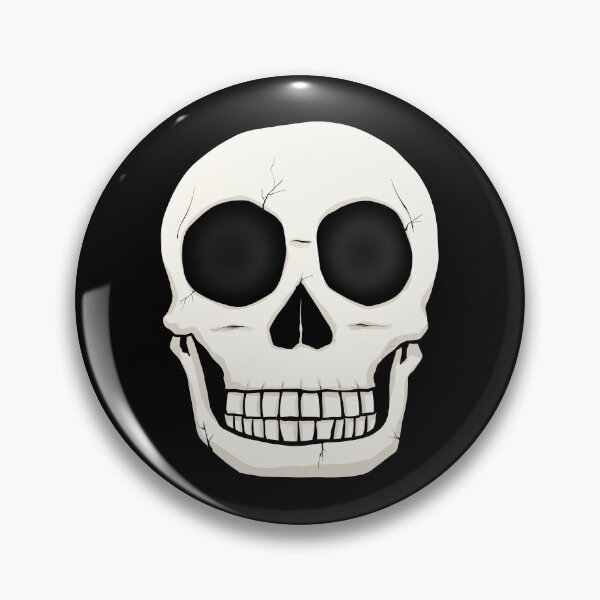 Item preview, Cute Skull Cartoon Illustration - Creepy Cute Human Skull Graphic Design for Halloween and Spooky Art Lovers designed and sold by ubborn.