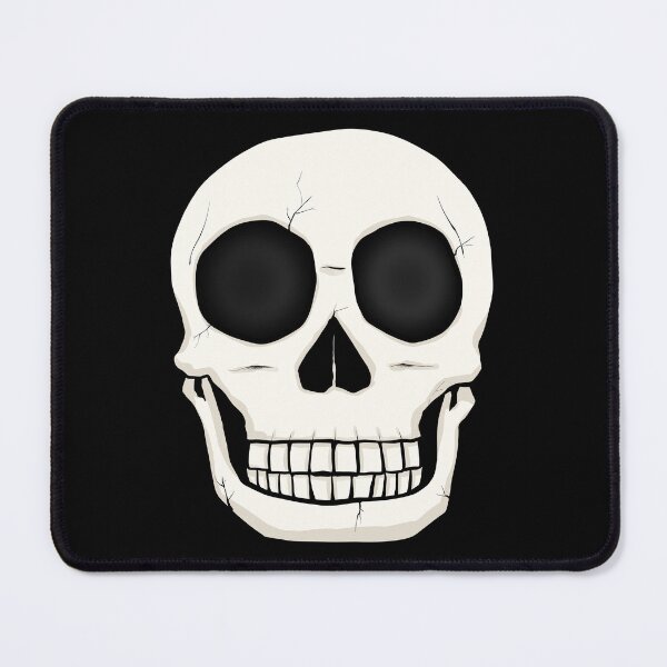 Item preview, Cute Skull Cartoon Illustration - Creepy Cute Human Skull Graphic Design for Halloween and Spooky Art Lovers designed and sold by ubborn.