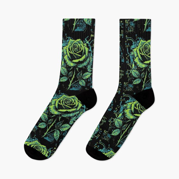 Item preview, ASCII Rose Cyber Glitch Floral Tech Bloom designed and sold by d247.