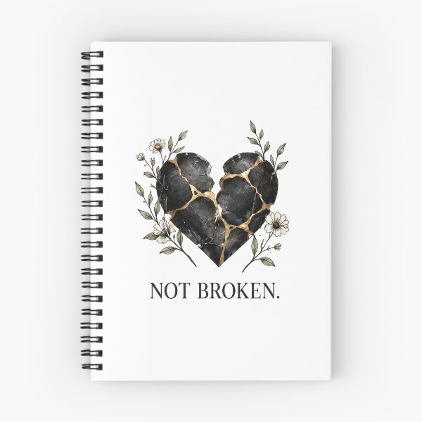 Item preview, Not Broken - Kintsugi Heart | Resilience, Healing & Mental Health designed and sold by MJ Fan 1996.