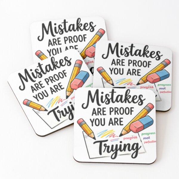 Item preview, Mistakes Are Proof You Are Trying — Growth Mindset Teacher Gift designed and sold by Tipsy24.