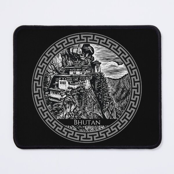 Item preview, Bhutan Vintage Woodcut Art designed and sold by Thistle-TShop.