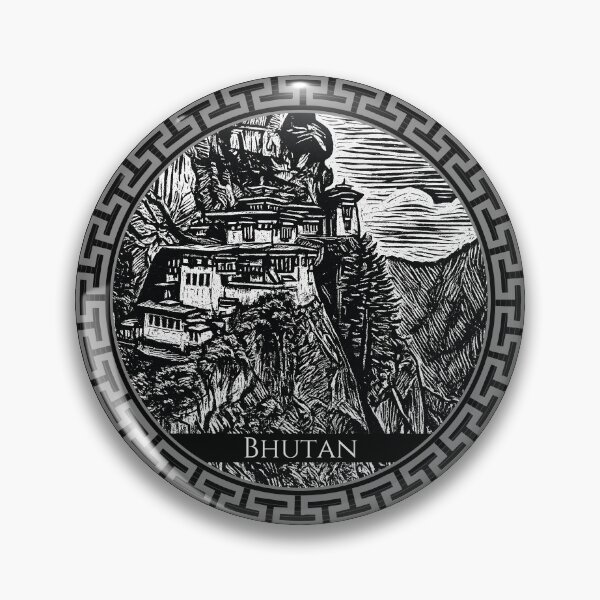 Item preview, Bhutan Vintage Woodcut Art designed and sold by Thistle-TShop.