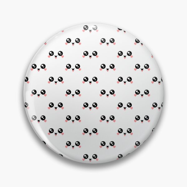 Item preview, Cute kawaii blushing owo joyful heart eyes face pattern designed and sold by BlushyPrint.