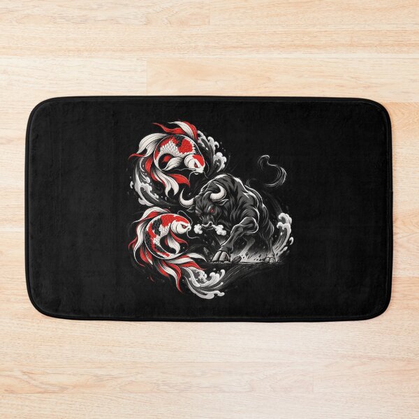 Item preview, Twin Koi Versus the Bull designed and sold by Side Quest Co..