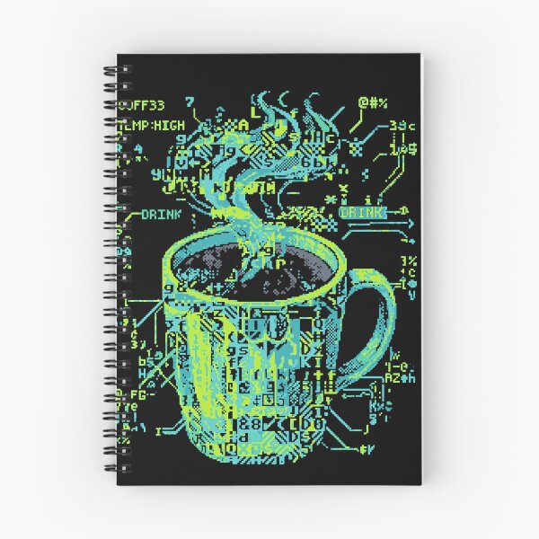 Item preview, ASCII Art Coffee Mug Steaming Hot Brew designed and sold by d247.