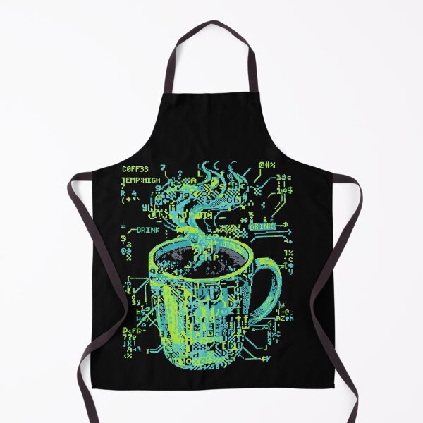 Item preview, ASCII Art Coffee Mug Steaming Hot Brew designed and sold by d247.