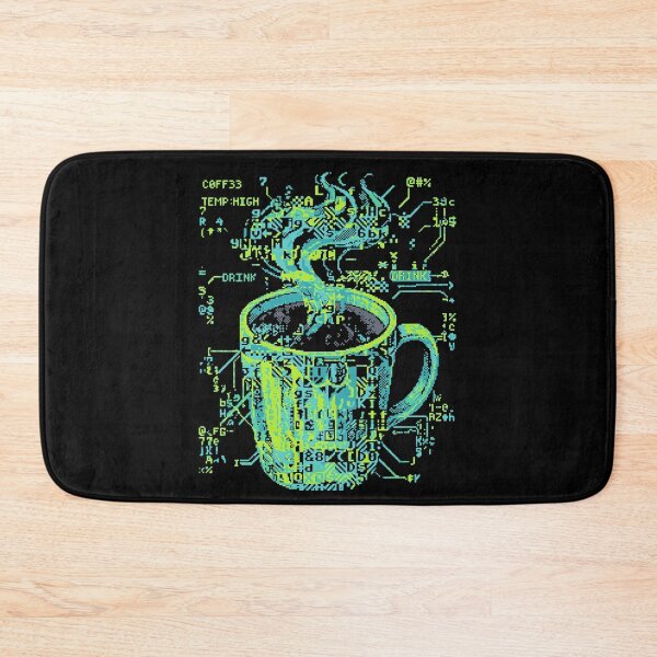 Item preview, ASCII Art Coffee Mug Steaming Hot Brew designed and sold by d247.