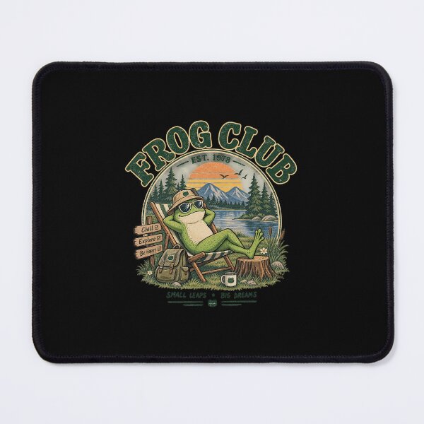 Item preview, Retro Frog Club Est 1978 Vintage Camping Frog Design designed and sold by DESPOT07.