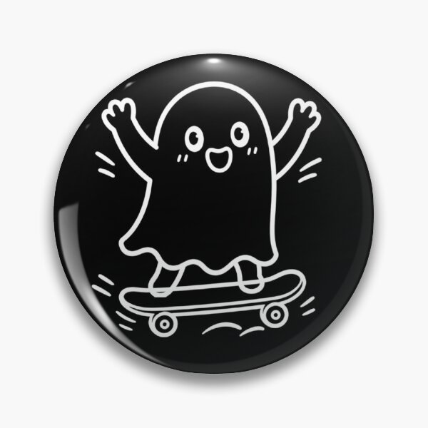 Item preview, Happy Little Ghost Skater – Cute Spooky Skateboard Design designed and sold by SakuraHQ.