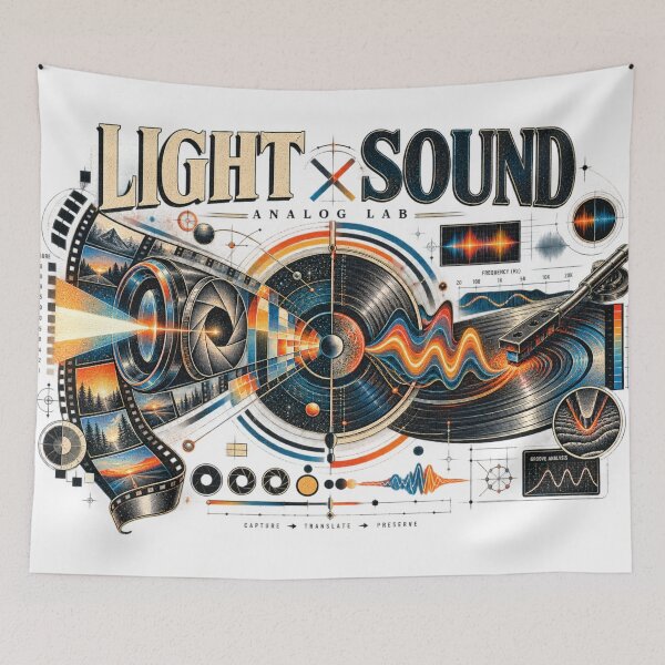 Item preview, Light × Sound – Analog Laboratory Vinyl & Film designed and sold by Golden Era Studio.
