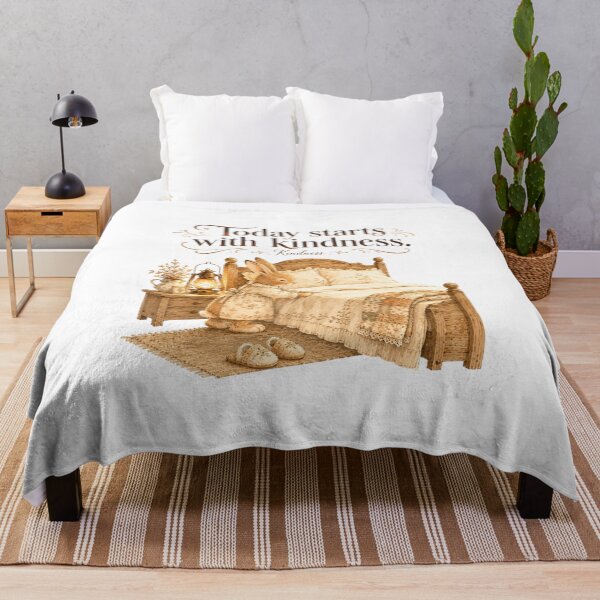 Item preview, Today Starts With Kindness Vintage Bunny Cozy Bedroom designed and sold by AQUILAKREO.