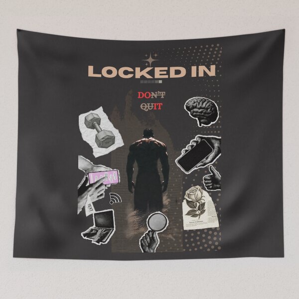Item preview, Locked In - Discipline Over Distractions designed and sold by nishanttambadi.
