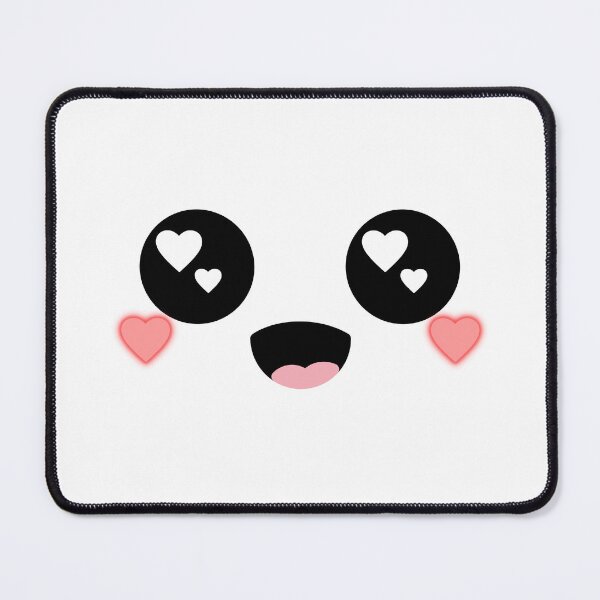 Item preview, Cute kawaii blushing heart eyes smiling face designed and sold by BlushyPrint.