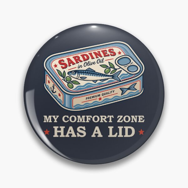 Item preview, Funny Sardine Can Pun for Introverts – My Comfort Zone Has a Lid  designed and sold by Skryp-art.