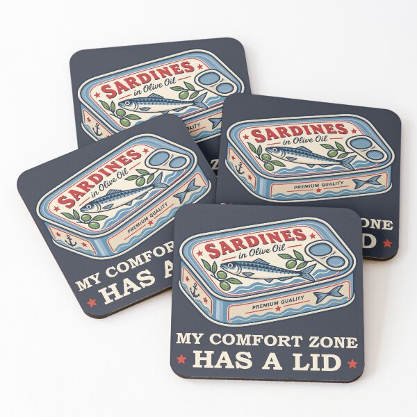 Item preview, Funny Sardine Can Pun for Introverts – My Comfort Zone Has a Lid  designed and sold by Skryp-art.
