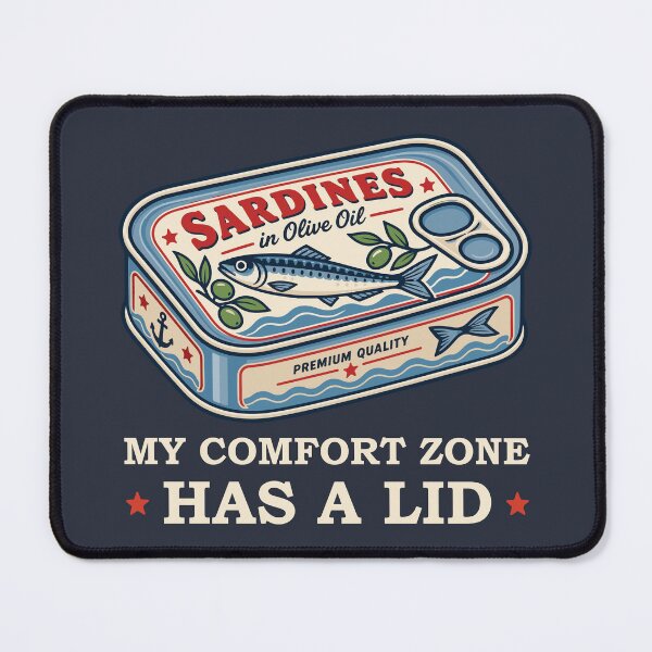 Item preview, Funny Sardine Can Pun for Introverts – My Comfort Zone Has a Lid designed and sold by Skryp-art.