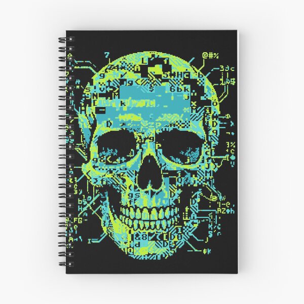 Item preview, ASCII Skull Glitch Art Pixel Code Hacker designed and sold by d247.
