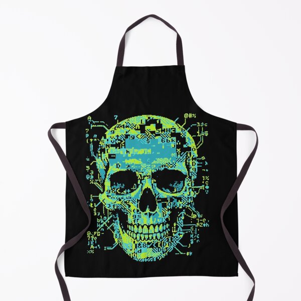 Item preview, ASCII Skull Glitch Art Pixel Code Hacker designed and sold by d247.