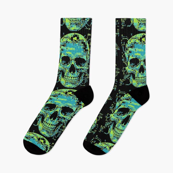 Item preview, ASCII Skull Glitch Art Pixel Code Hacker designed and sold by d247.