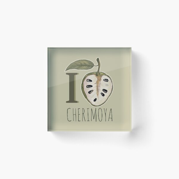 Item preview, I Love Cherimoya | Custard Apple Tropical Fruit Botanical Illustration designed and sold by AgnieshkaSiwek.