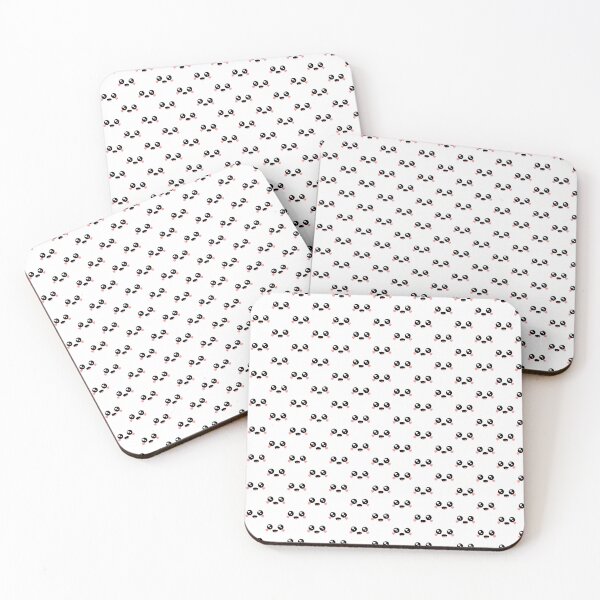 Item preview, Cute kawaii blushing heart eyes smiling face pattern designed and sold by BlushyPrint.