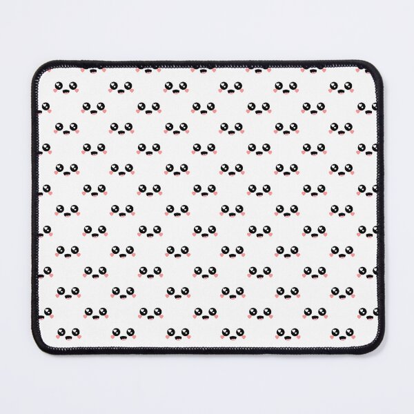 Item preview, Cute kawaii blushing heart eyes smiling face pattern designed and sold by BlushyPrint.