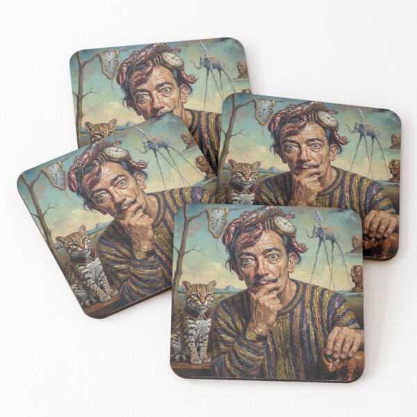 Item preview, Salvador Dalí Surrealist Portrait – Surrealism Art designed and sold by Boreal Apparel.