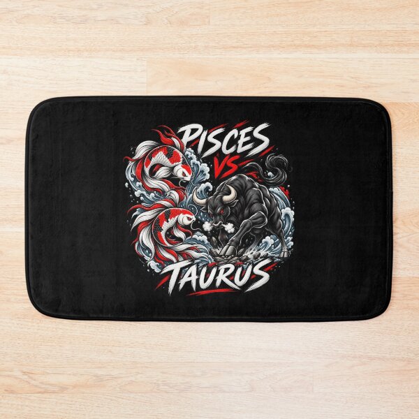 Item preview, Pisces vs Taurus -  Koi and Bull Clash designed and sold by Side Quest Co..