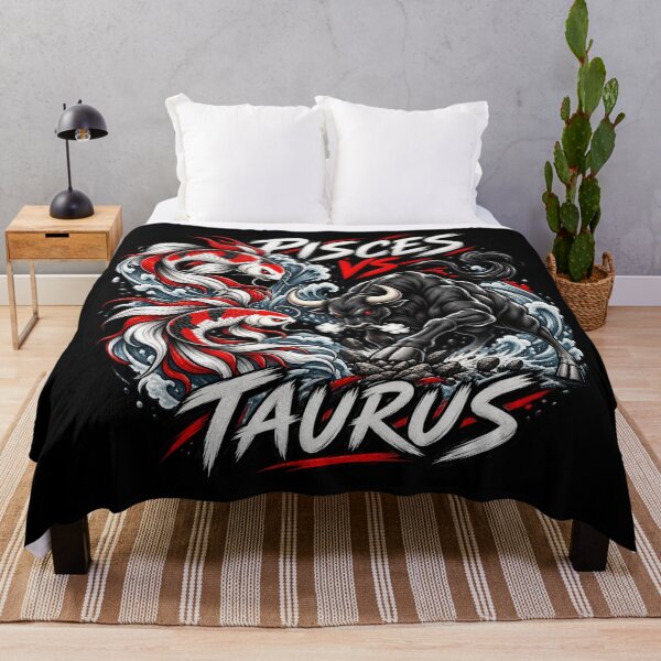 Item preview, Pisces vs Taurus - Koi and Bull Clash designed and sold by Side Quest Co..