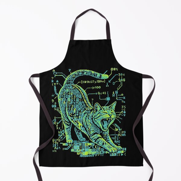 Item preview, ASCII Cat Pixel Art Circuit Board Feline Tech designed and sold by d247.