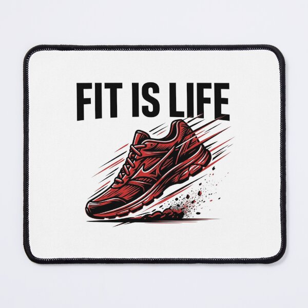 Item preview, Fit Is Life Running Shoe Gym Fitness designed and sold by StickVerse by Owais.