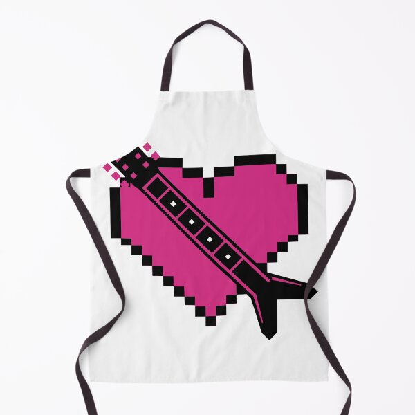 Item preview, Retro 8-Bit Pixel Guitar Heart designed and sold by KeremYurtseven.