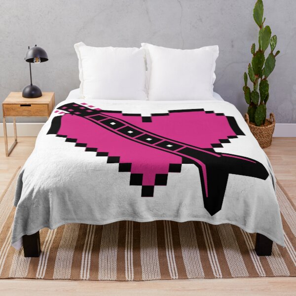 Item preview, Retro 8-Bit Pixel Guitar Heart designed and sold by KeremYurtseven.