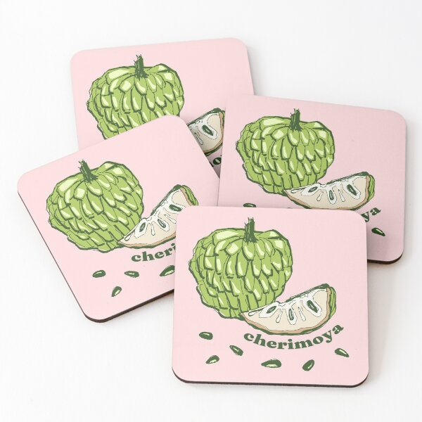 Item preview, Cherimoya Fruit Illustration – Exotic Tropical Fruit Art designed and sold by AgnieshkaSiwek.