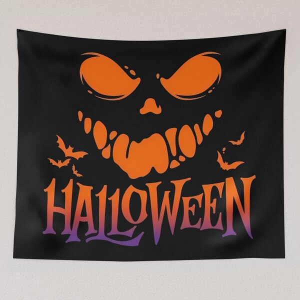 Item preview, Scary Evil Pumpkin Face Halloween designed and sold by DarkOriginArts.