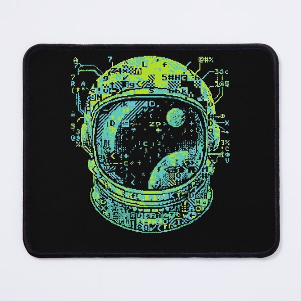 Item preview, Astronaut Helmet ASCII Pixel Art Space Explorer designed and sold by d247.