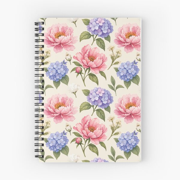 Item preview, Peony Hydrangea Floral Pattern – Vintage Botanical Print 1 designed and sold by SimplePoDesign.