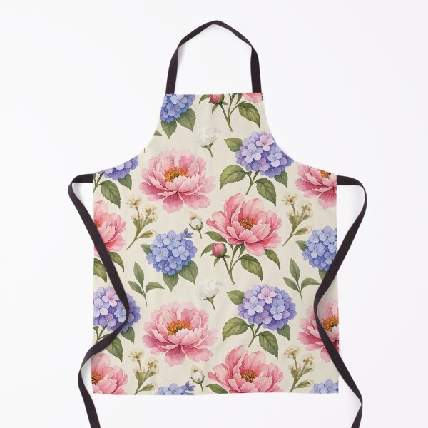 Item preview, Peony Hydrangea Floral Pattern – Vintage Botanical Print 1 designed and sold by SimplePoDesign.