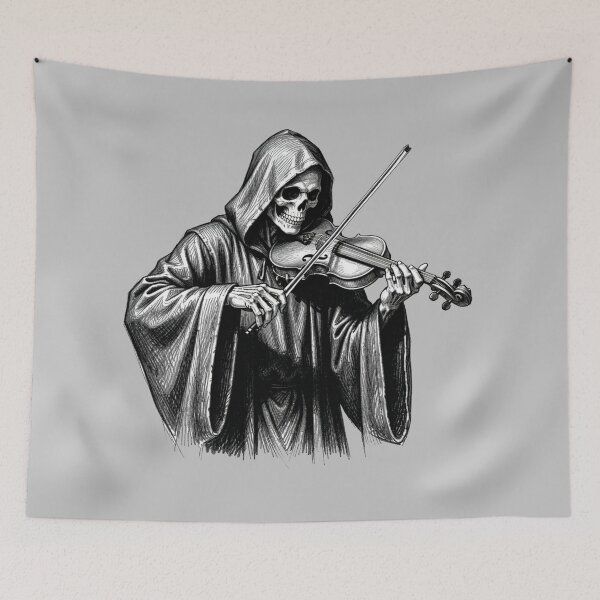 Item preview, The Grim Reaper playing the violin. designed and sold by MagelliShop.