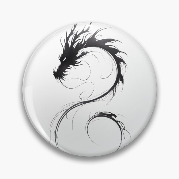 Item preview, Endless Dragon — Monochrome Minimalism designed and sold by ErgTime.