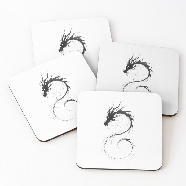 Item preview, Dragón Interminable — Minimalismo Monocromático designed and sold by ErgTime.