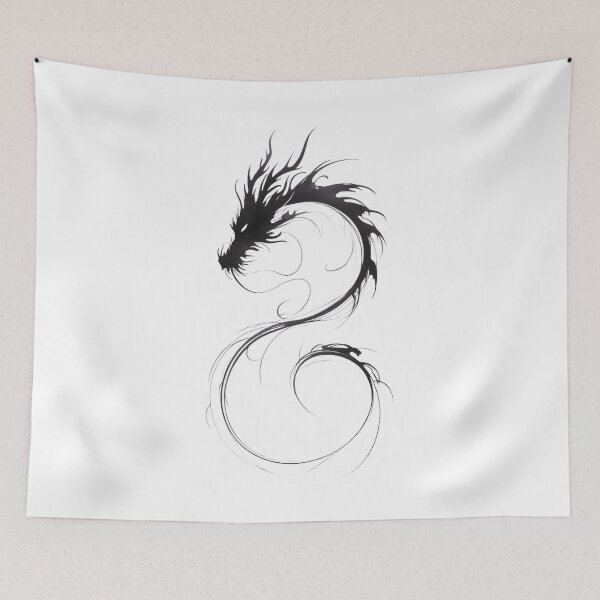 Item preview, Endless Dragon — Monochrome Minimalism designed and sold by ErgTime.