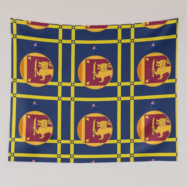 Aperçu de l'œuvre Sri Lanka, champions du monde de cricket 1996 - Finale contre l'Australie (blason) créée et vendue par p-Phictures4.