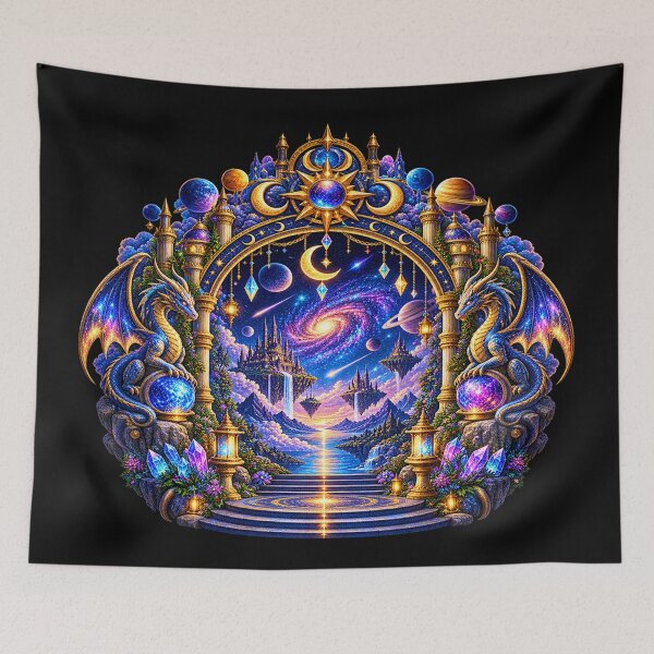 Item preview, Celestial Galaxy Portal – Dragon Guardians of the Cosmos designed and sold by TroviTutto.