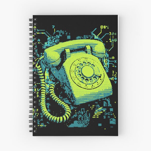 Item preview, Vintage Rotary Phone ASCII Glitch Art Aesthetic designed and sold by d247.